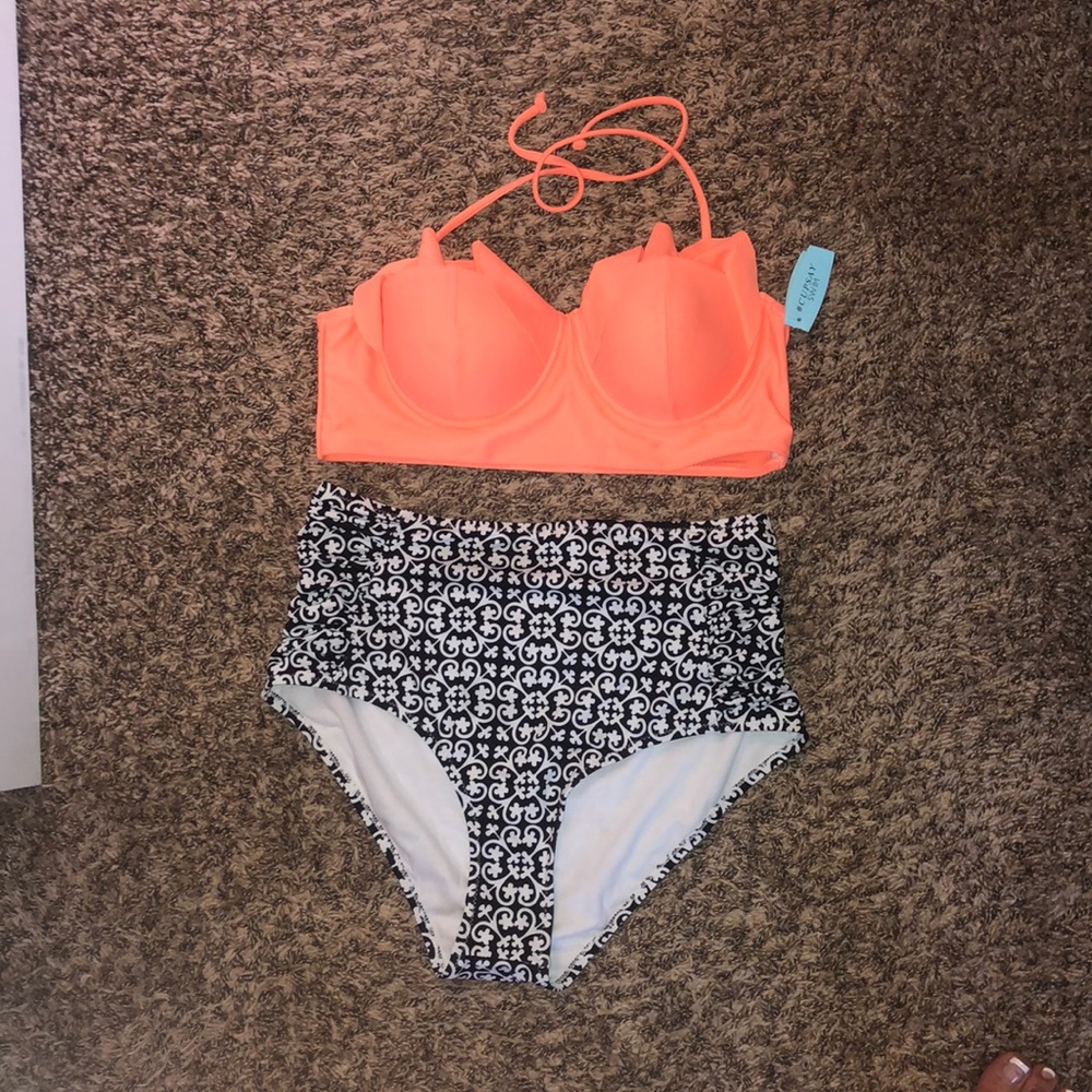 Cupsay Swim strapless/halter high waist L